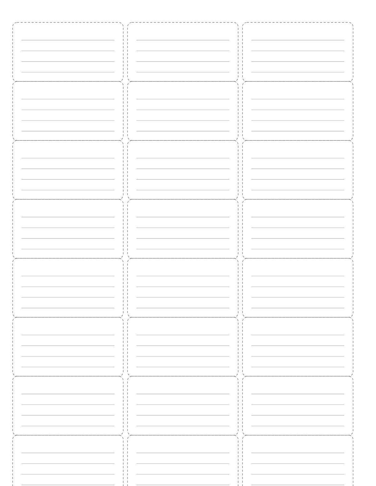A4 Labels (24 per Sheet) printable preview