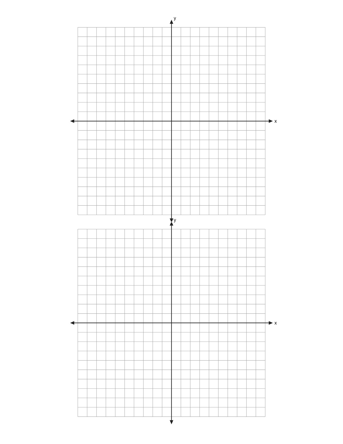 Blank Coordinate Plane printable preview