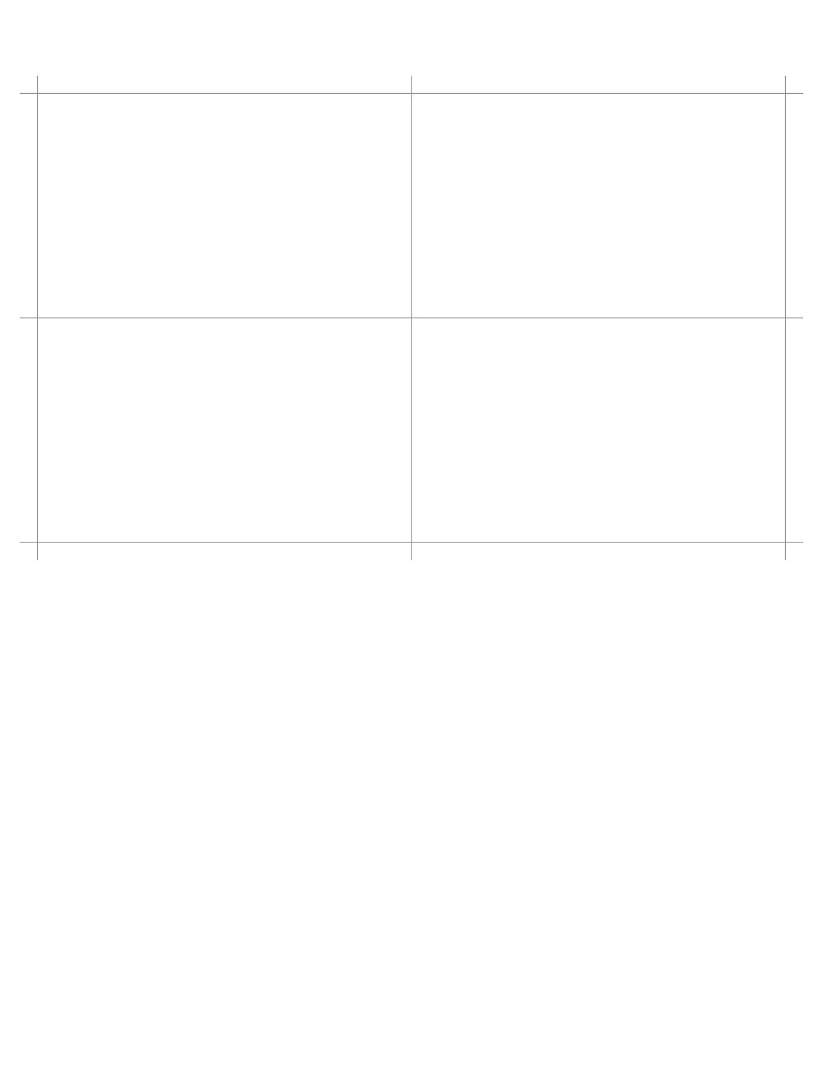 Blank Index Cards printable preview