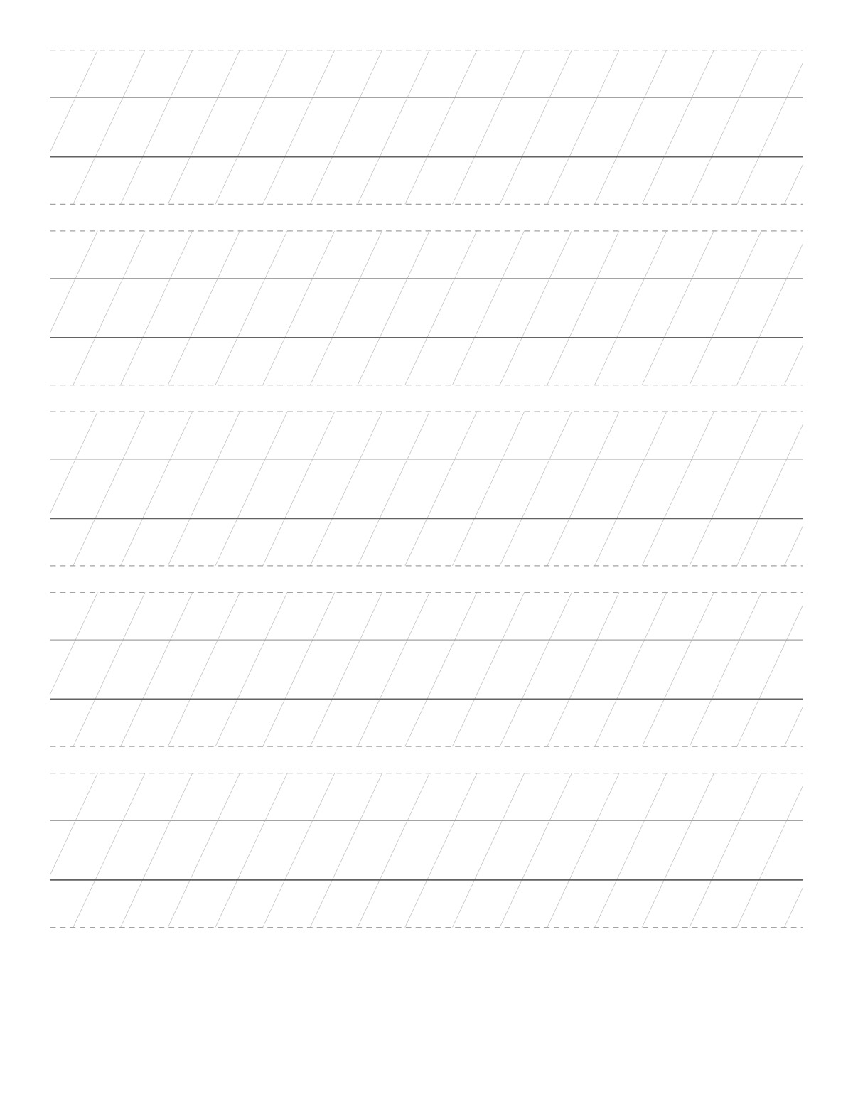 Brush Lettering Practice Sheets printable preview