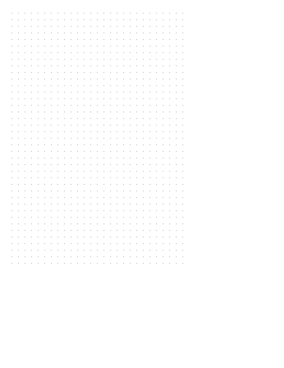 Bullet Journal Dot Grid A5 printable preview