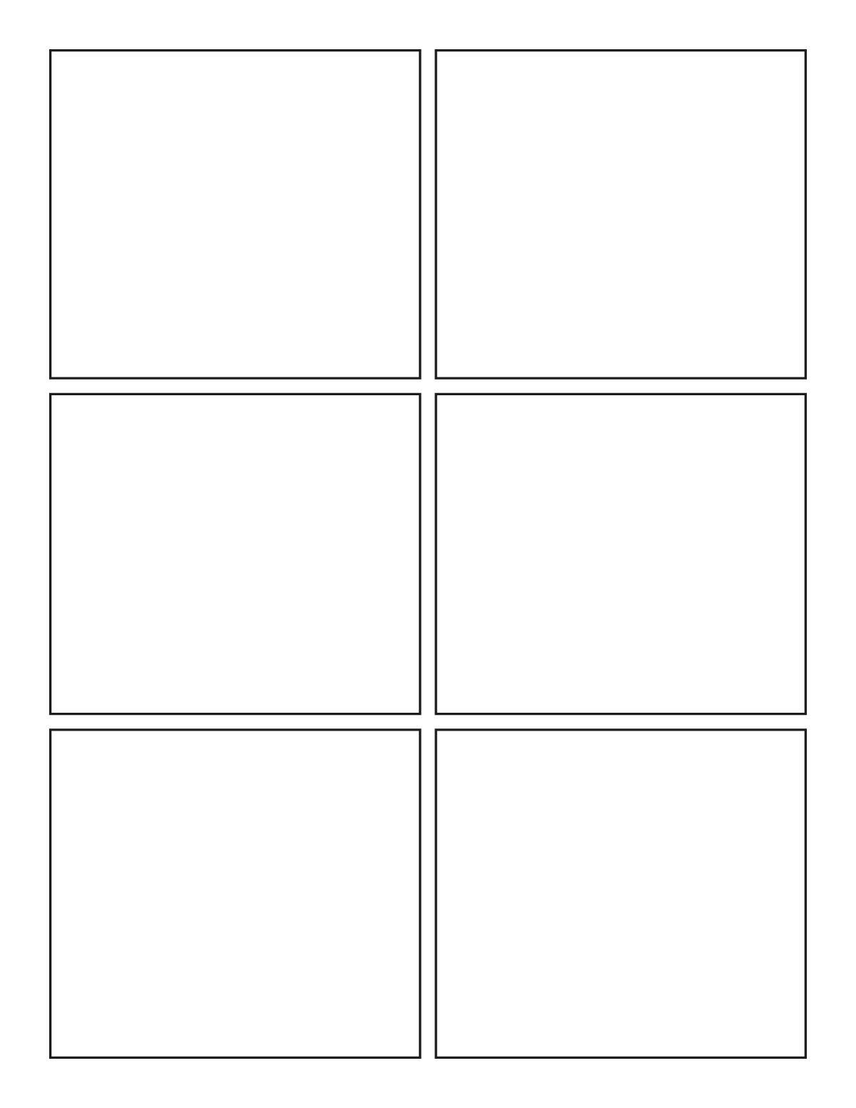 Comic Book Template printable preview