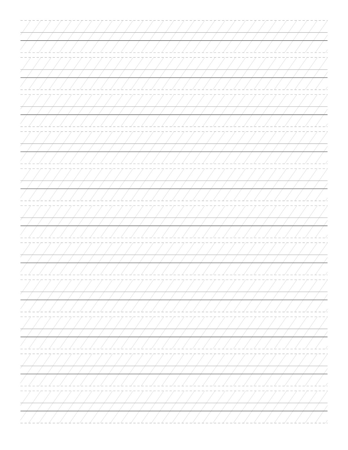 Copperplate Calligraphy Guide Sheet printable preview