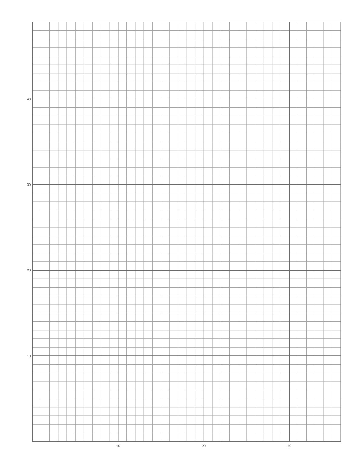 Crochet Graph Paper printable preview