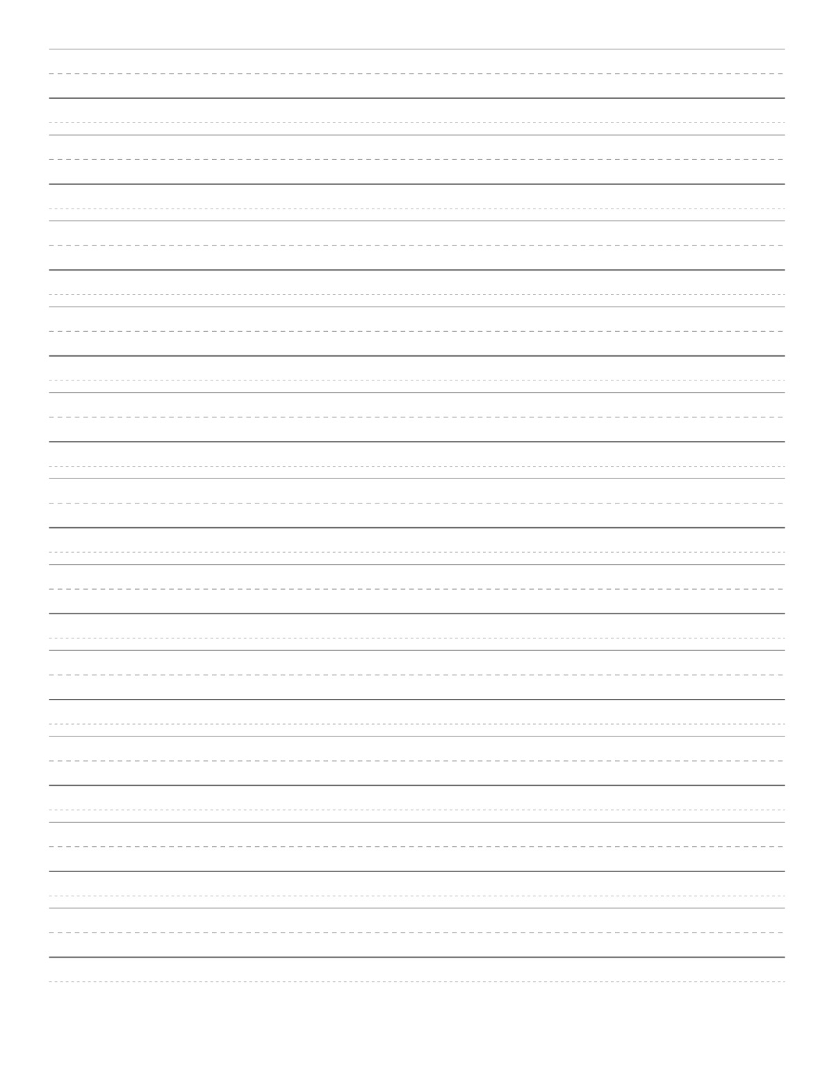 Cursive Writing Paper printable preview
