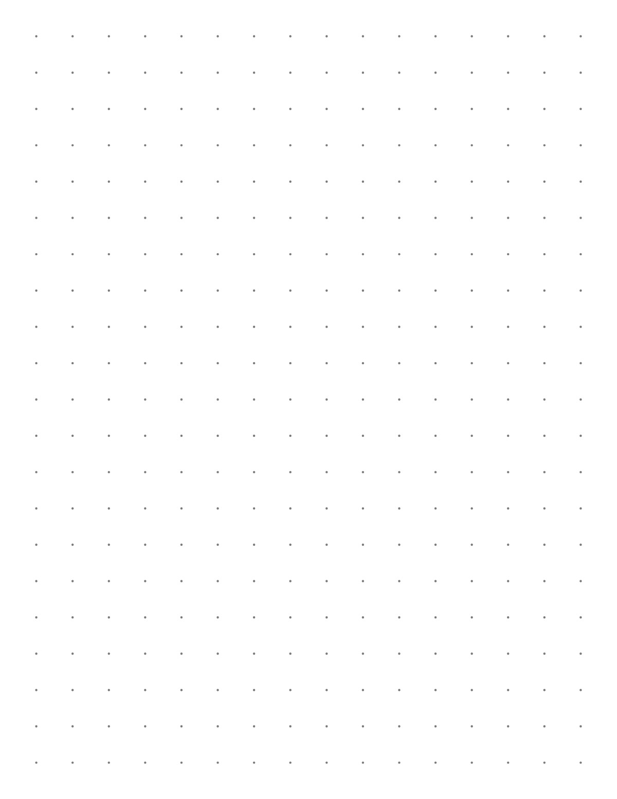 1/2 Inch Dot Paper printable preview