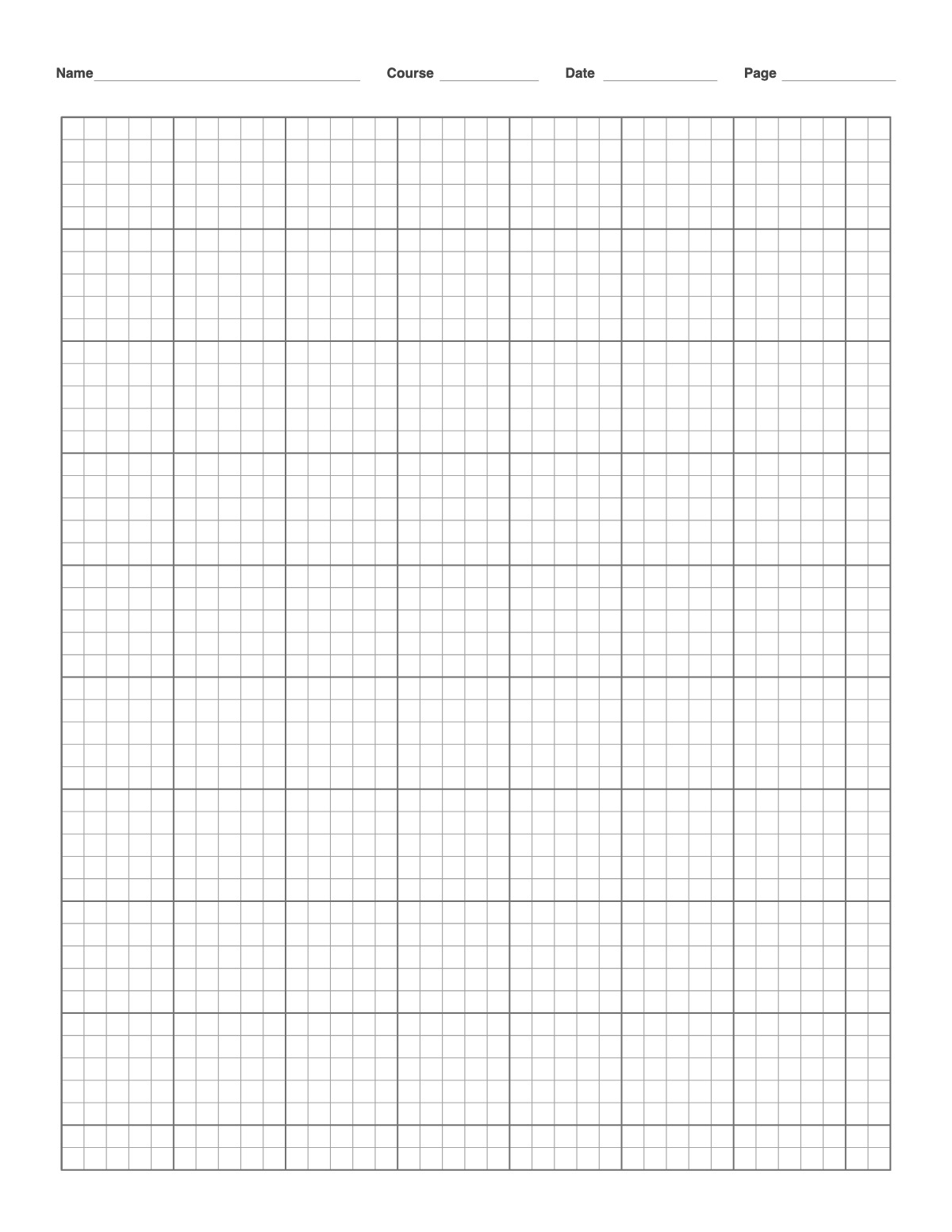 Engineering Paper printable preview