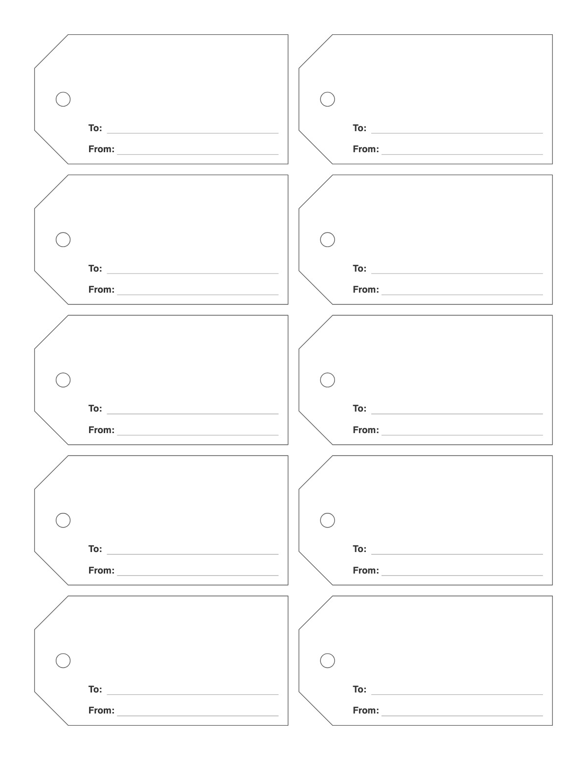 Gift Tags printable preview