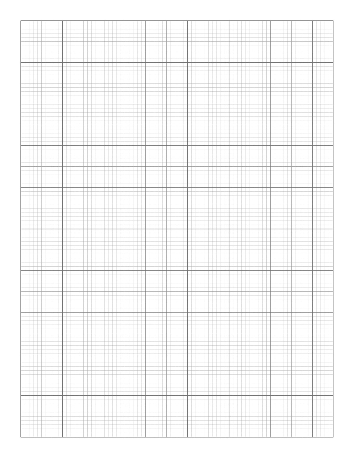 1/10 Inch Graph Paper printable preview