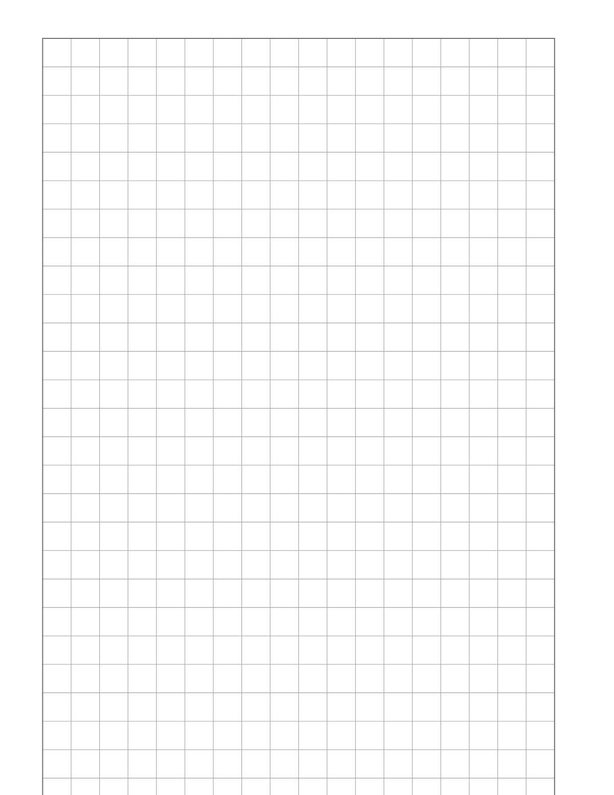 1 cm Graph Paper printable preview