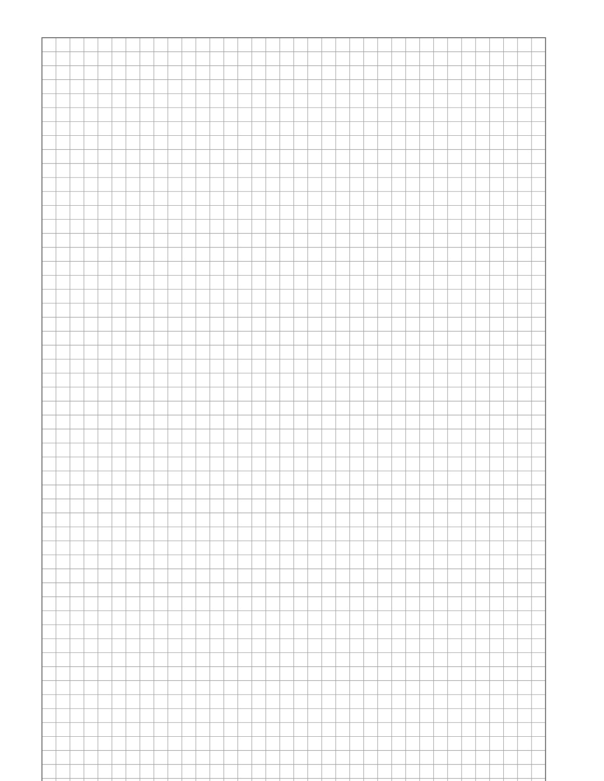 5 mm Graph Paper printable preview