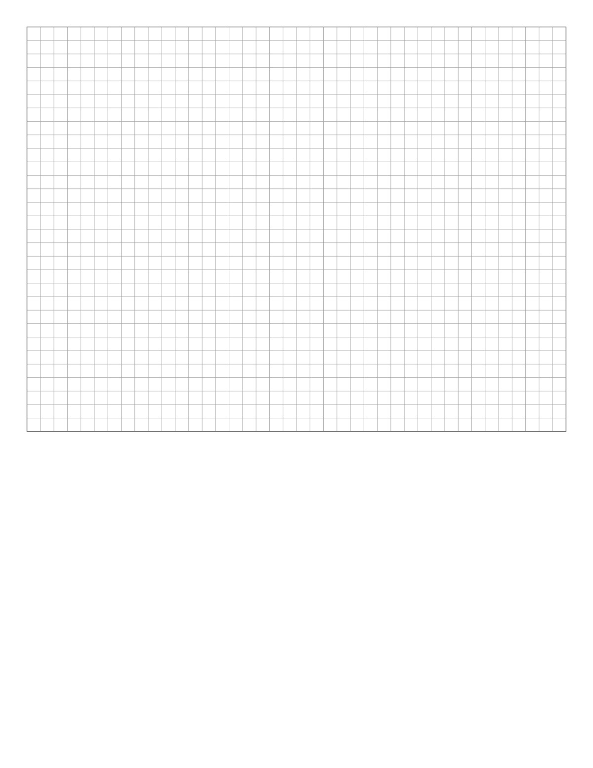 Landscape Graph Paper printable preview