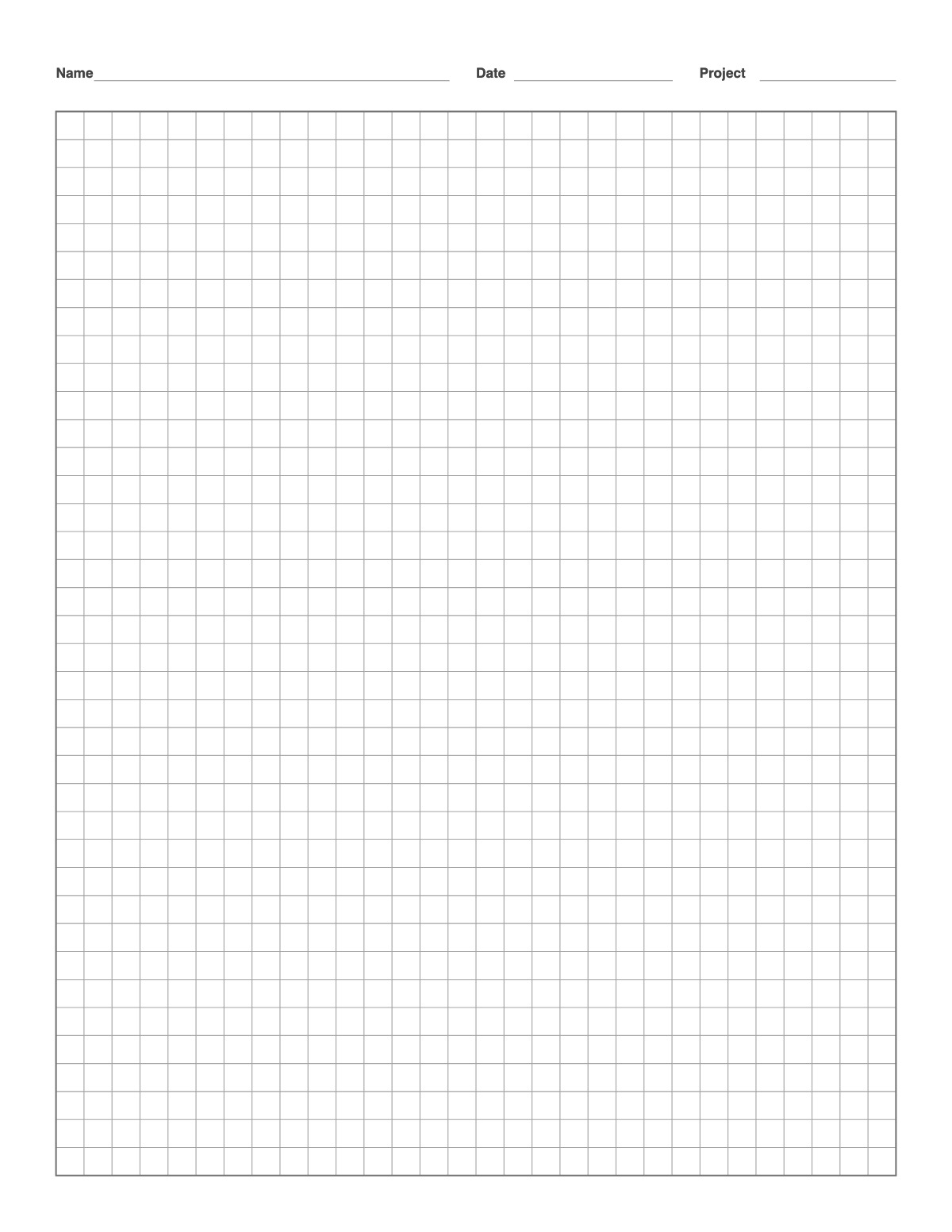 Graph Paper printable preview
