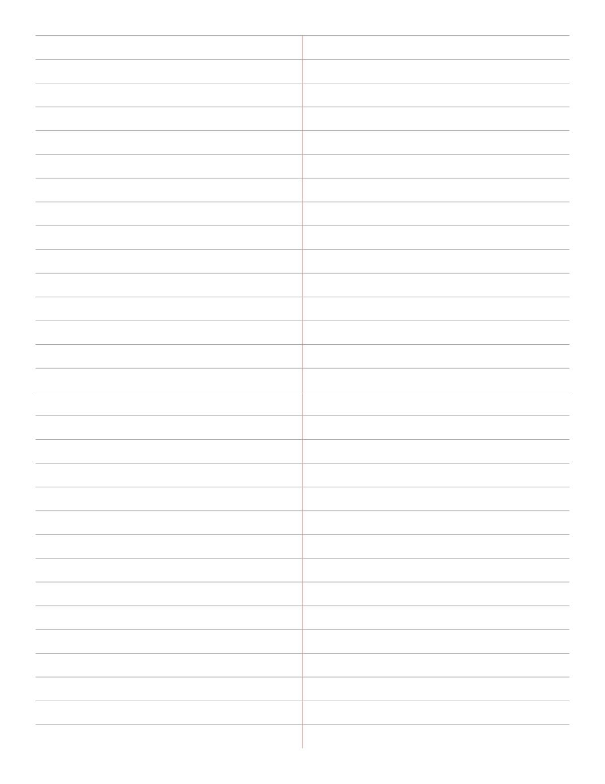 Gregg Ruled Paper printable preview