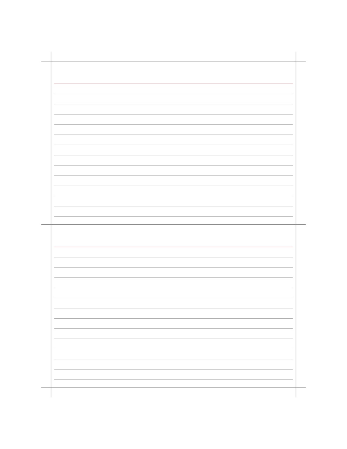 4x6 Index Cards printable preview