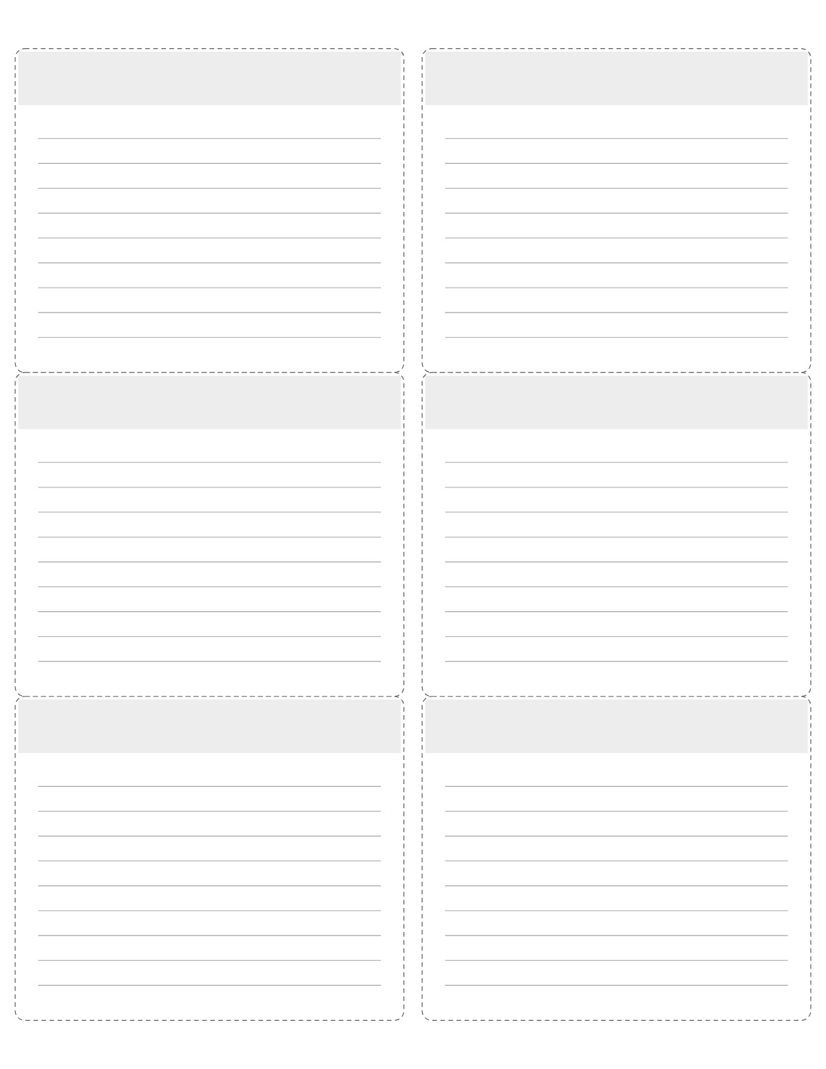 Labels (6 per Sheet) printable preview