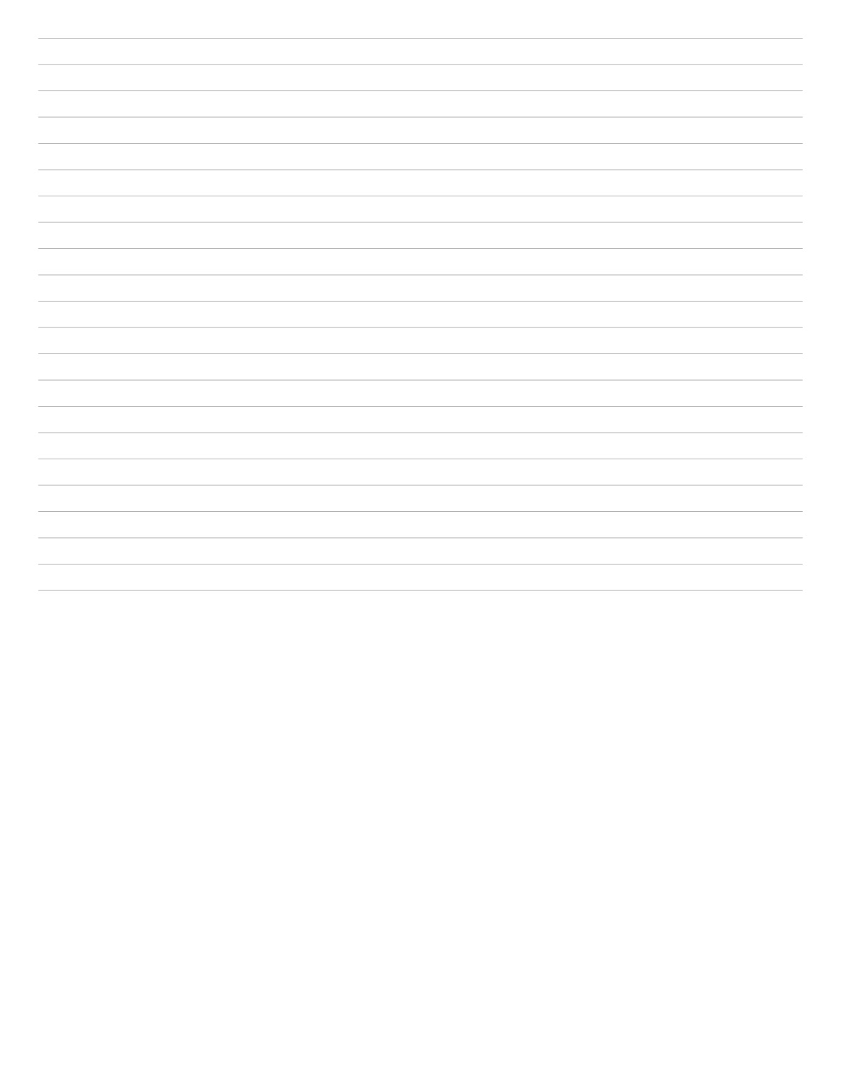 Lined Paper Landscape printable preview