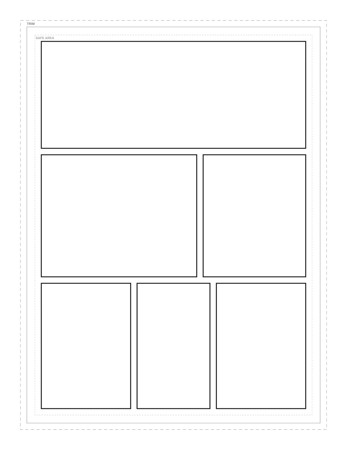 Manga Page Template printable preview