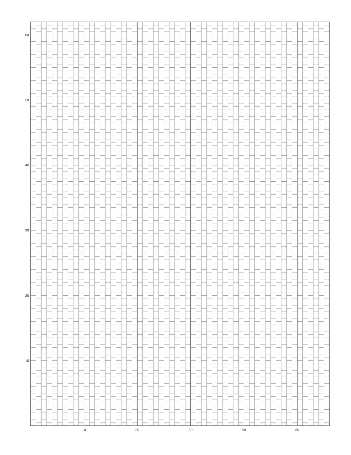 Peyote Stitch Graph Paper printable preview