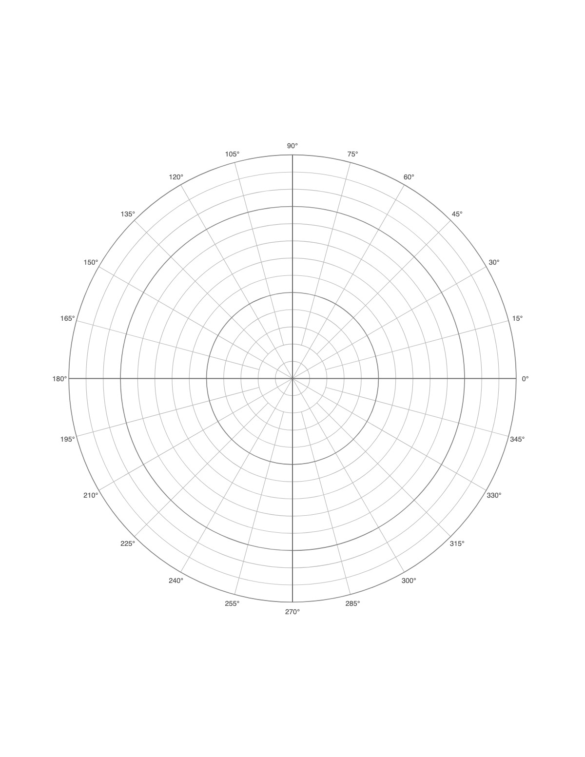 Polar Graph Paper printable preview