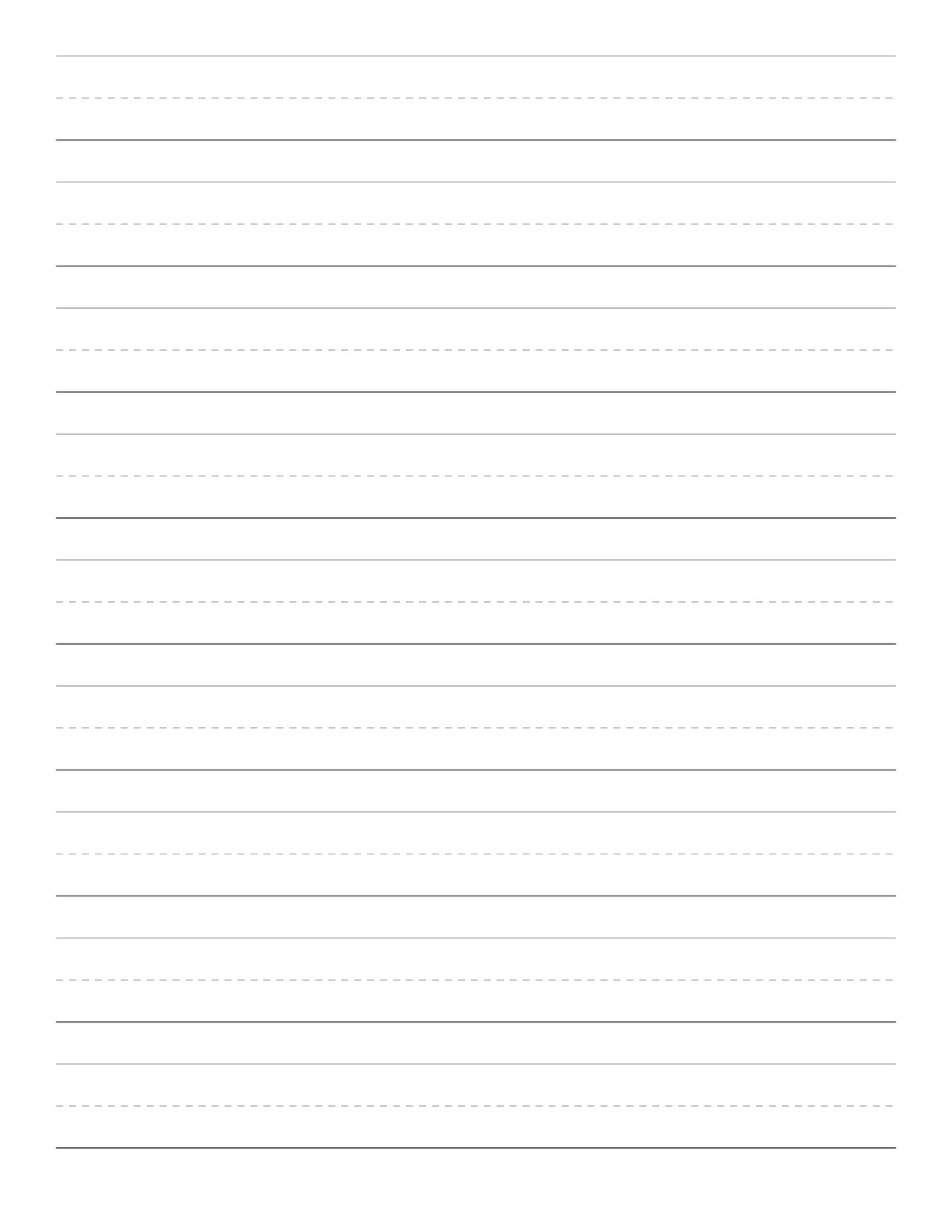 Primary Writing Paper printable preview