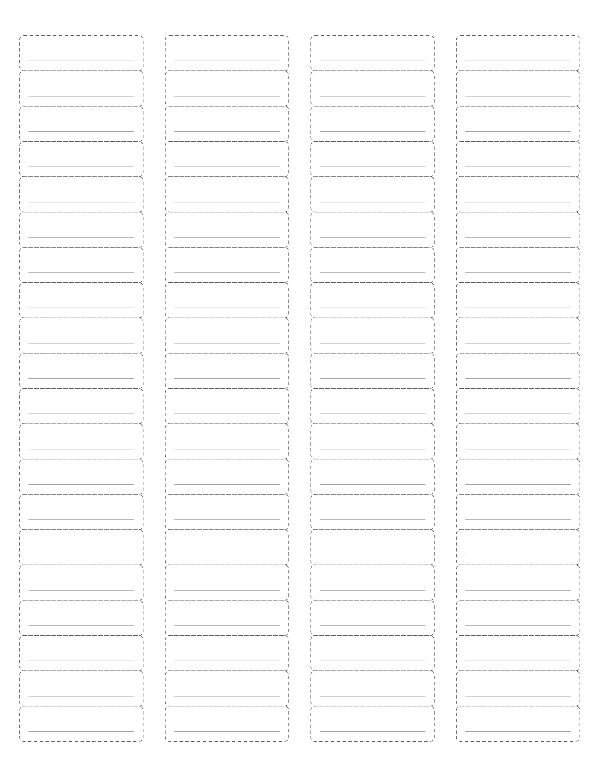 Return Address Labels (80 per Sheet) printable preview