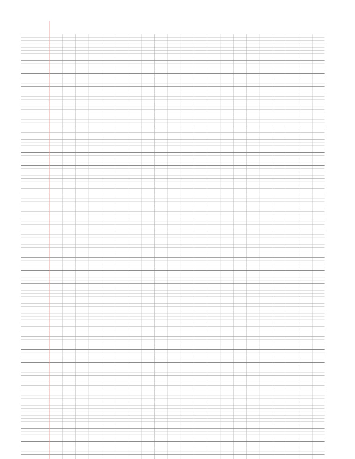 Seyès French Ruled Paper printable preview