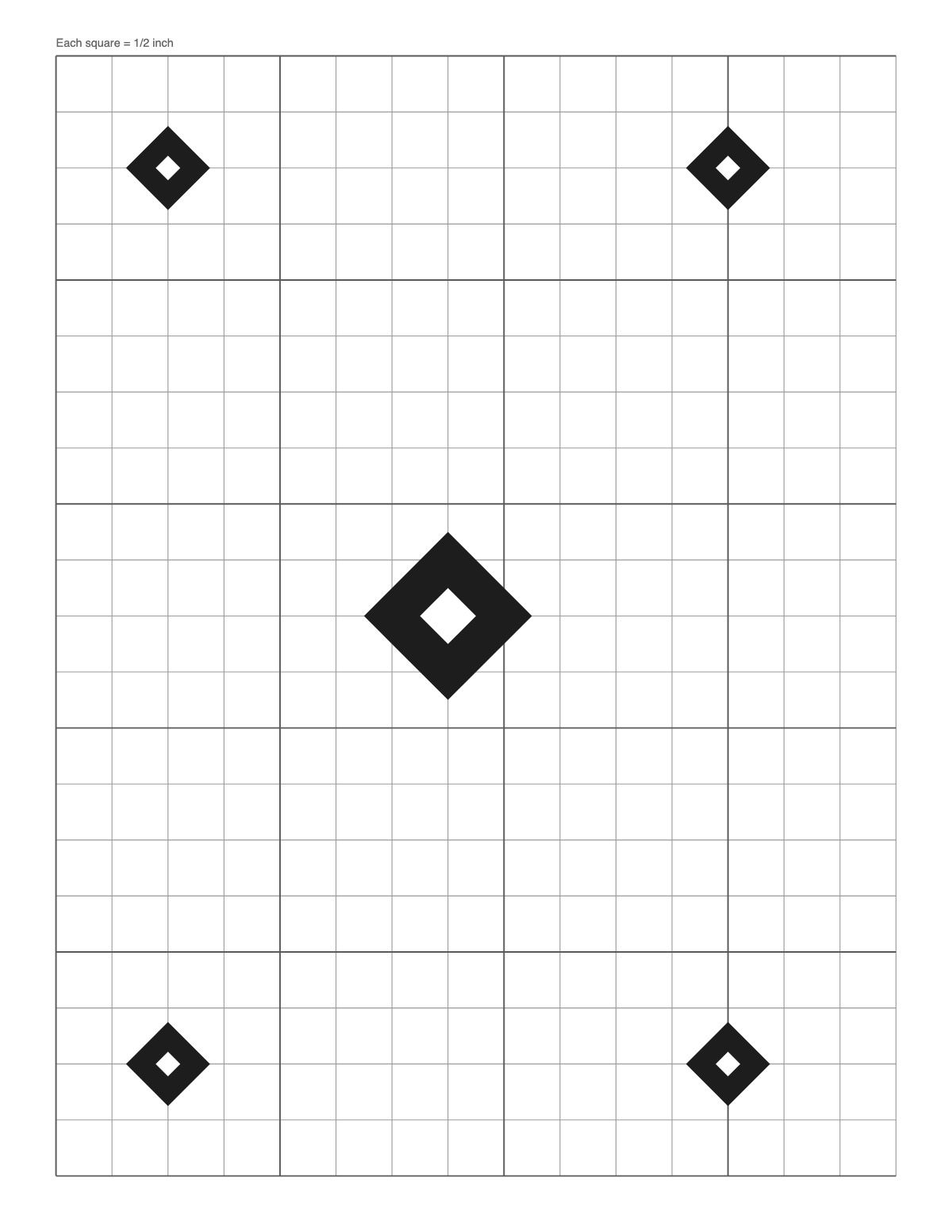 Sight-In Target printable preview