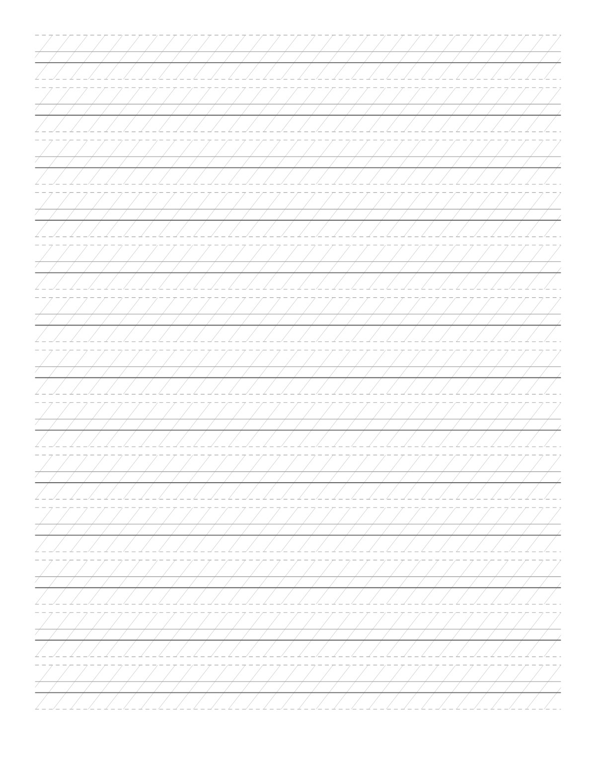 Spencerian Script Practice Sheets printable preview