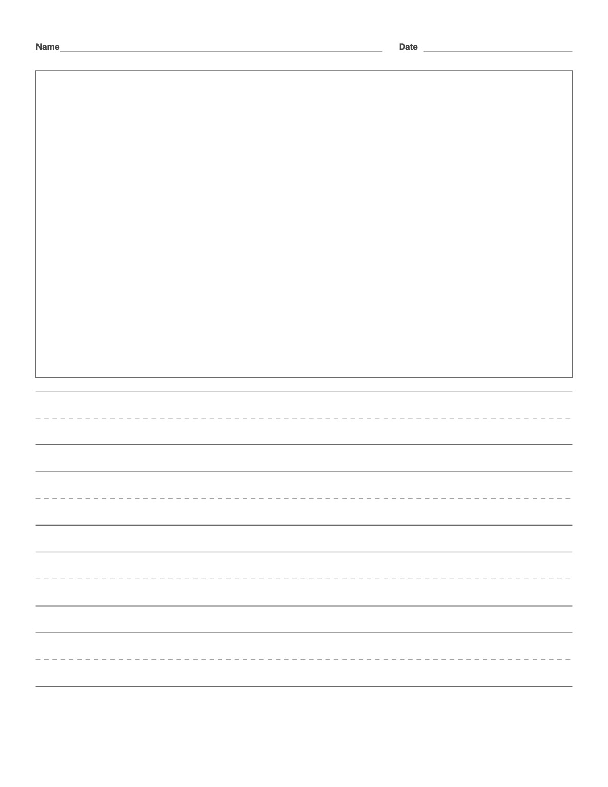 Story Paper printable preview
