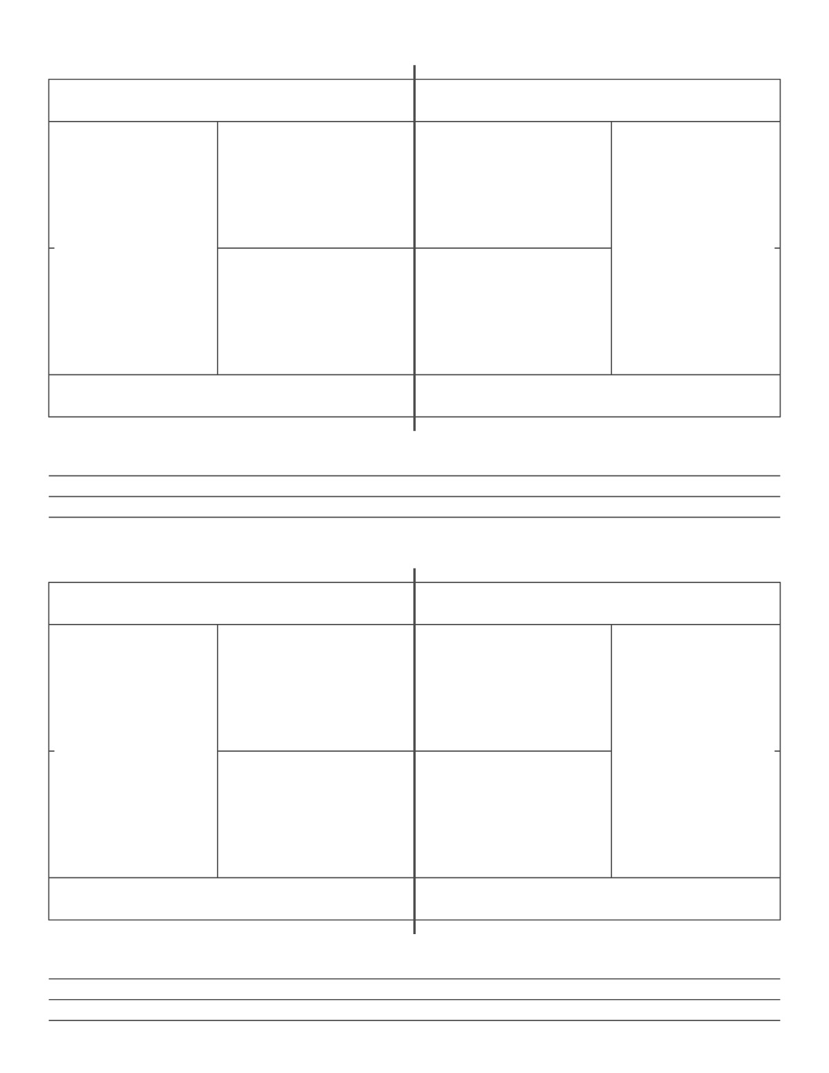 Tennis Court Diagram printable preview
