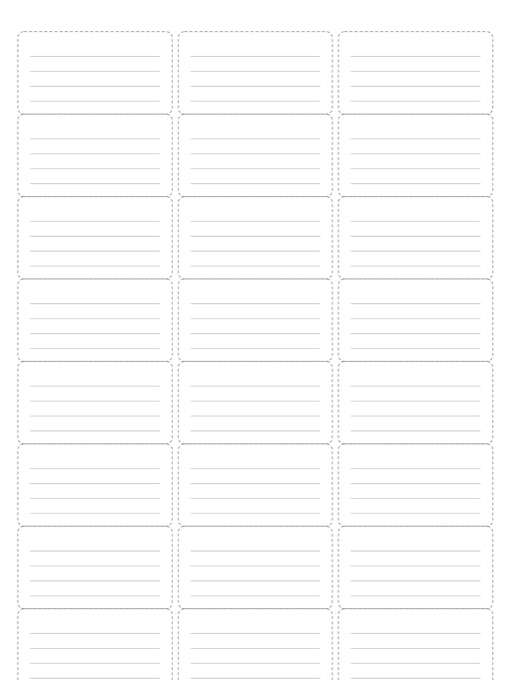 A4 Labels (24 per Sheet) template preview