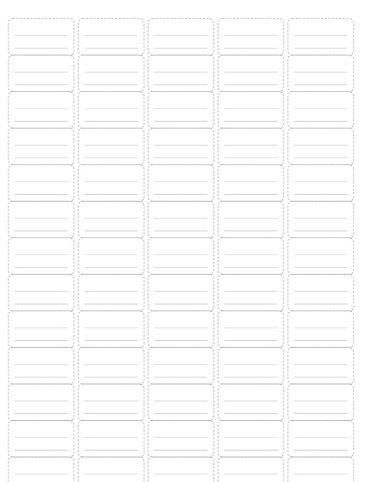 A4 Labels (65 per Sheet) template preview