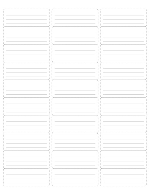 Address Labels (30 per Sheet) template preview