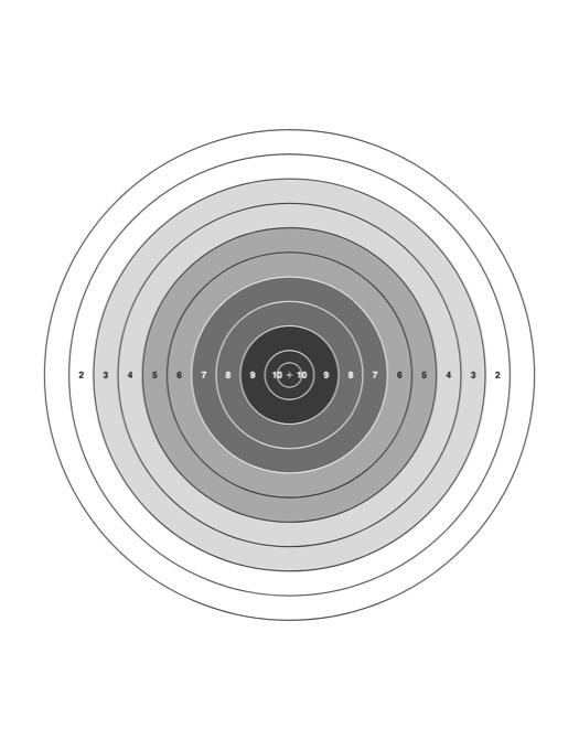 Archery Target template preview