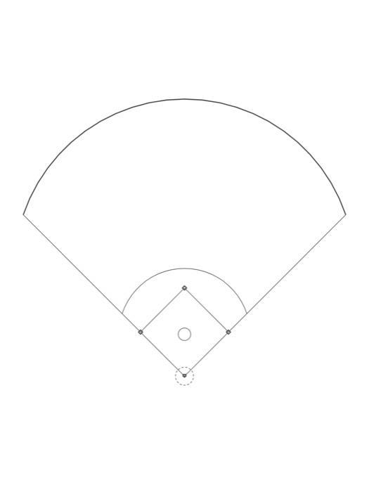 Baseball Field Diagram template preview