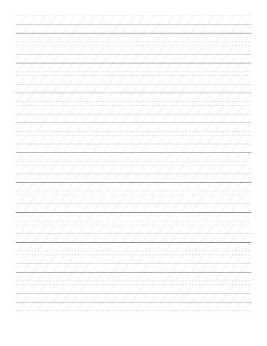 Calligraphy Practice Paper template preview