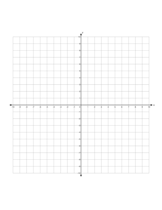 Coordinate Plane template preview