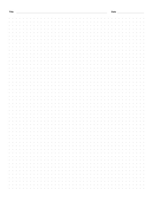 Dot Grid Paper template preview