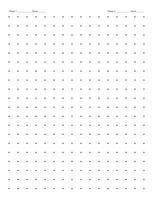 Dots and Boxes template preview