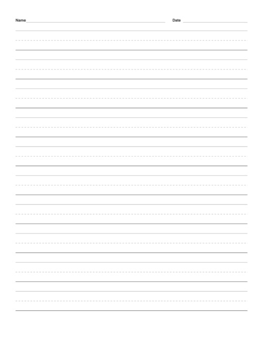 First Grade Writing Paper template preview