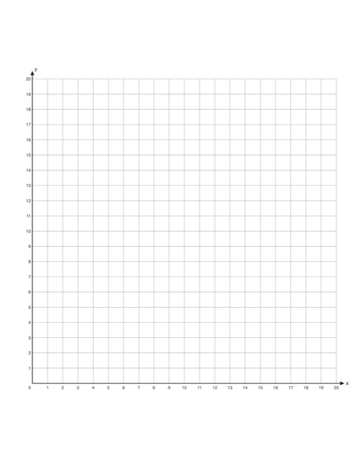 First Quadrant Graph Paper template preview