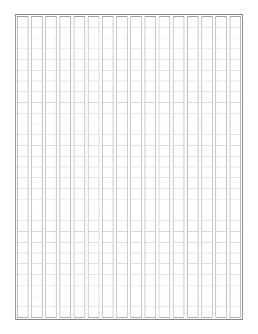 Genkouyoushi (Japanese Manuscript Paper) template preview