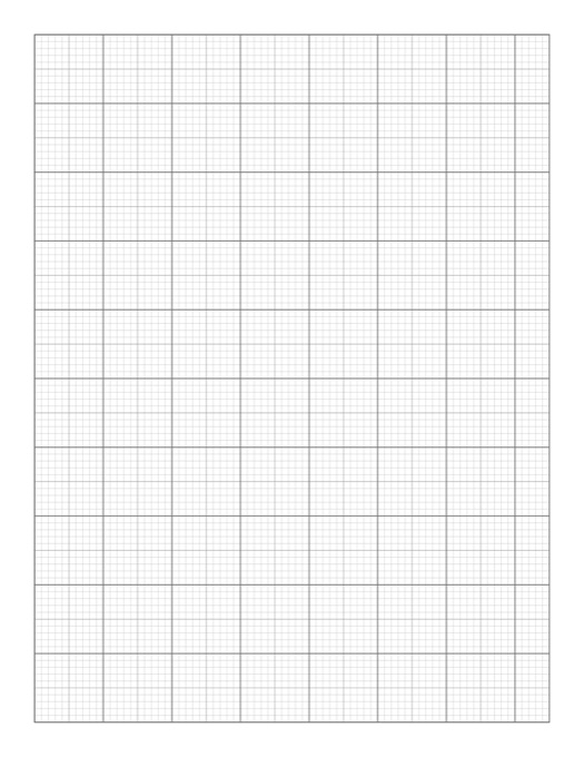 1/10 Inch Graph Paper template preview