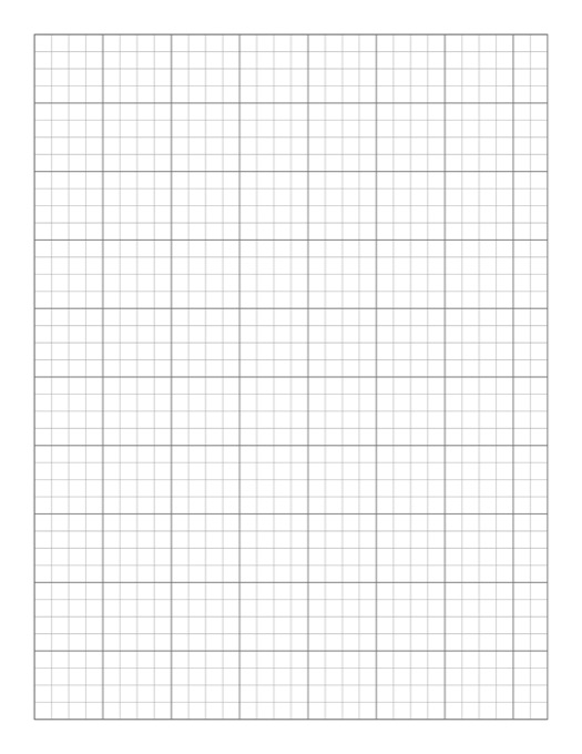 Graph Paper with Inch Lines template preview