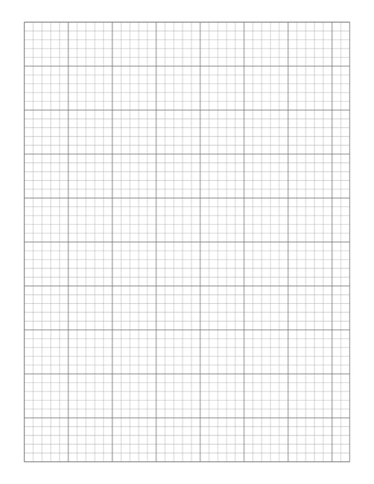 1/5 Inch Graph Paper template preview