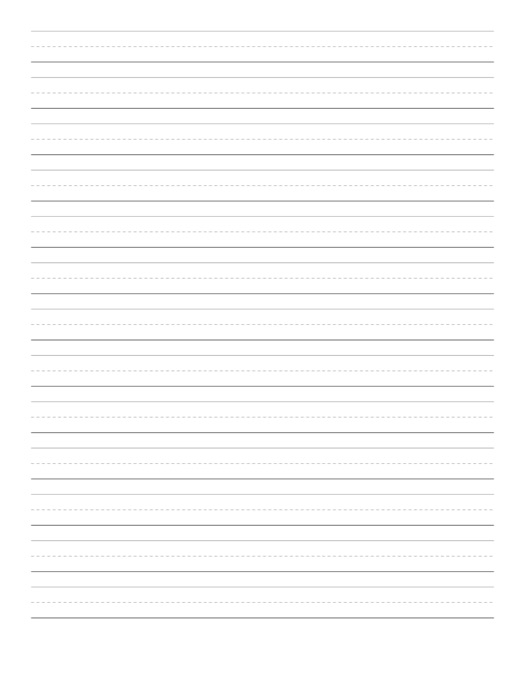 Handwriting Practice Paper template preview