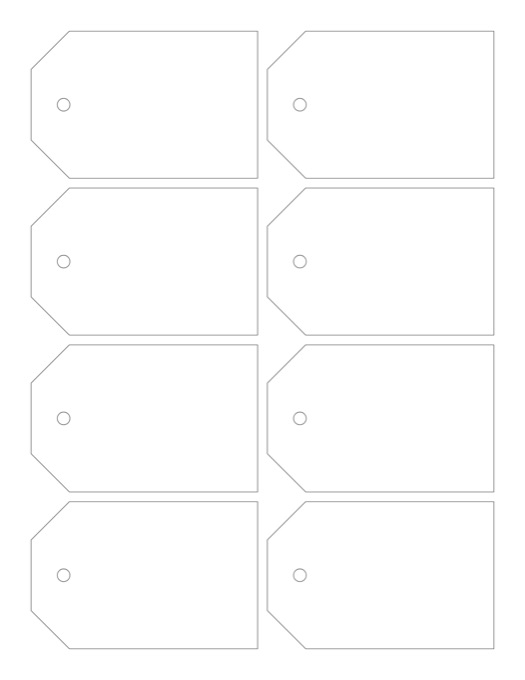 Blank Hang Tags template preview