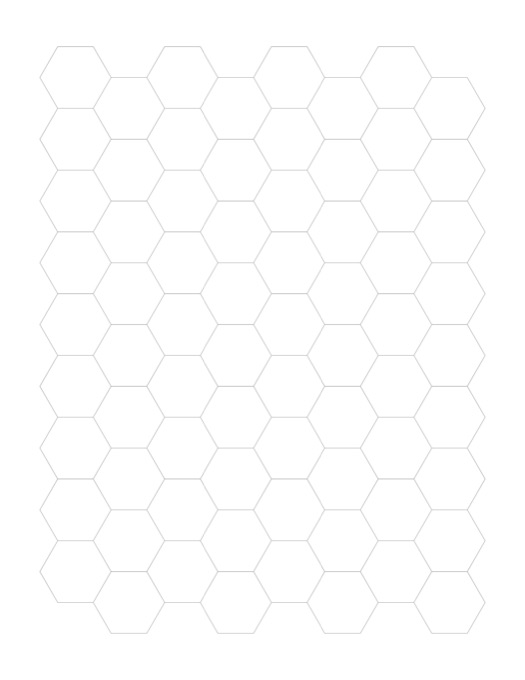 Hex Map Paper template preview