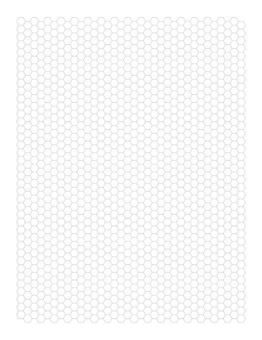 Hexagon Graph Paper template preview